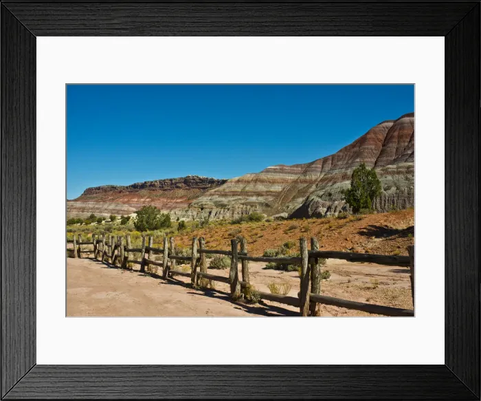 Framed Print : View along trail to ghost town, Paria, Grand Staircase-Escalante National Monument, Utah, USA
