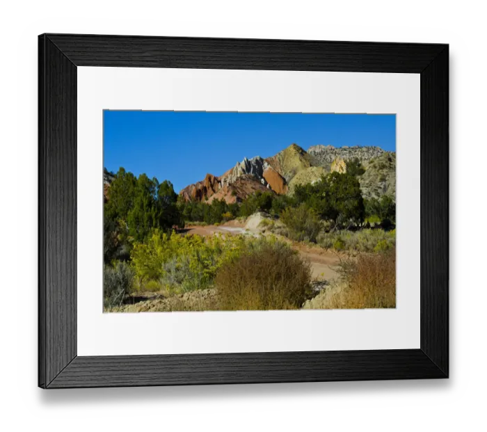 Framed Print : Spectacular views from Cottonwood Canyon Road, Big Water, Utah, USA Framed Print : Spectacular views from Cottonwood Canyon Road, Big Water, Utah, USA