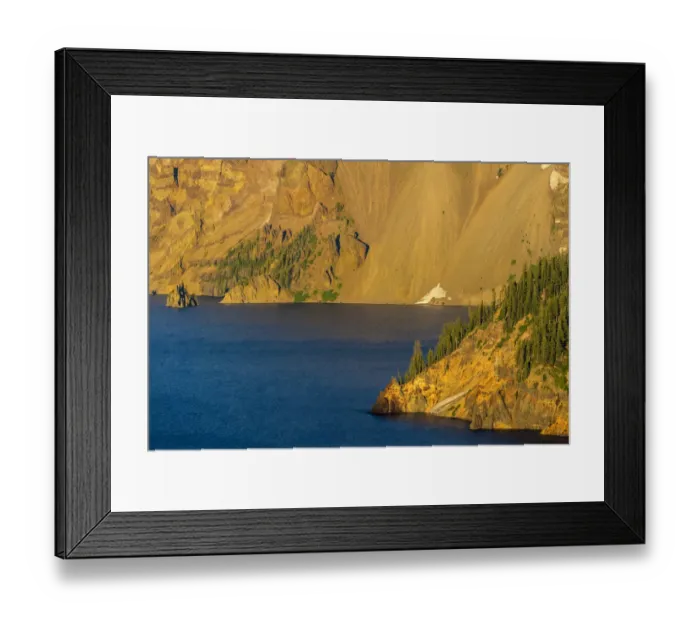 Framed Print : Phantom Ship Island at Crater Lake National Park, Oregon, USA