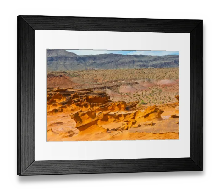 Framed Print : Landscape with Little Finland rock formations in Gold Butte National Monument, Mesquite, Nevada, USA Framed Print : Landscape with Little Finland rock formations in Gold Butte National Monument, Mesquite, Nevada, USA
