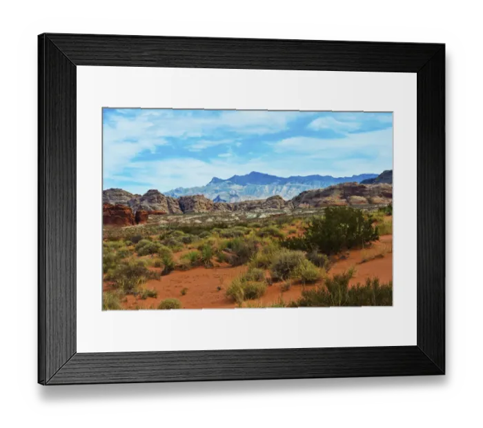 Framed Print : Landscape seen from Mud Road in Gold Butte National Monument, Mesquite, Nevada, USA Framed Print : Landscape seen from Mud Road in Gold Butte National Monument, Mesquite, Nevada, USA