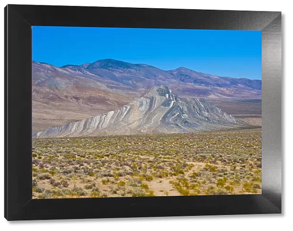 Landscape with Striped Butte, Butte Valley Road, Death Valley National Park, California, USA