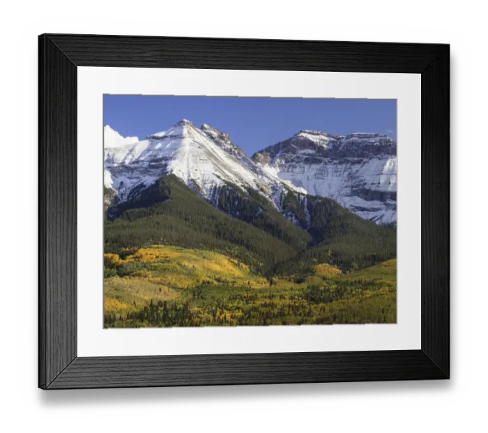 Framed Print : Mountain and valley landscape, San Juan Mountains, Colorado, USA Framed Print : Mountain and valley landscape, San Juan Mountains, Colorado, USA