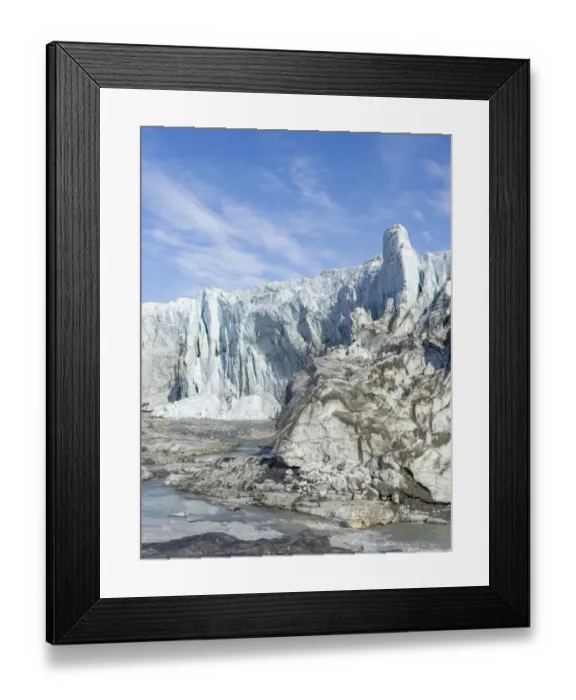 Framed Print : Russell Glacier at Greenland Ice Sheet, Kangerlussuaq, Greenland, Denmark Framed Print : Russell Glacier at Greenland Ice Sheet, Kangerlussuaq, Greenland, Denmark