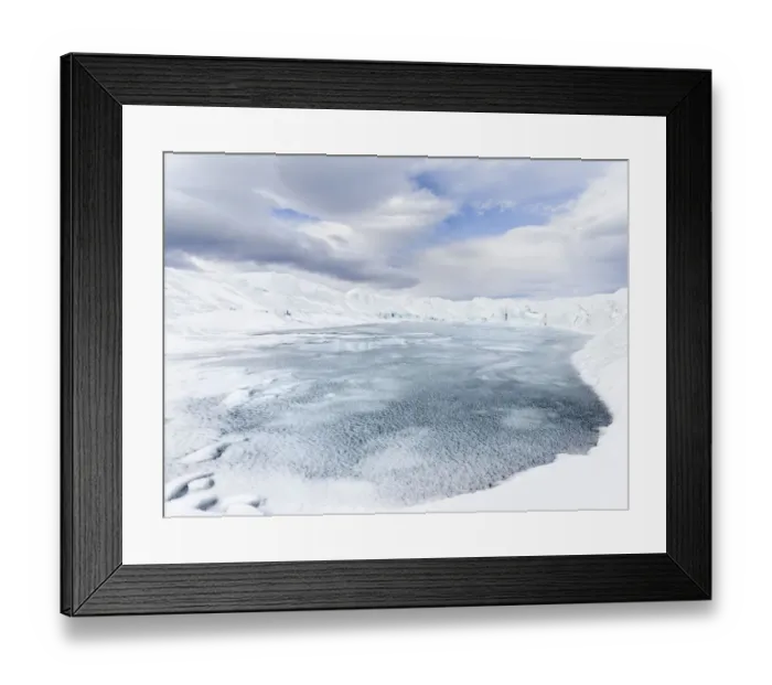 Framed Print : Landscape of Greenland Ice Sheet, Kangerlussuaq, Greenland, Denmark