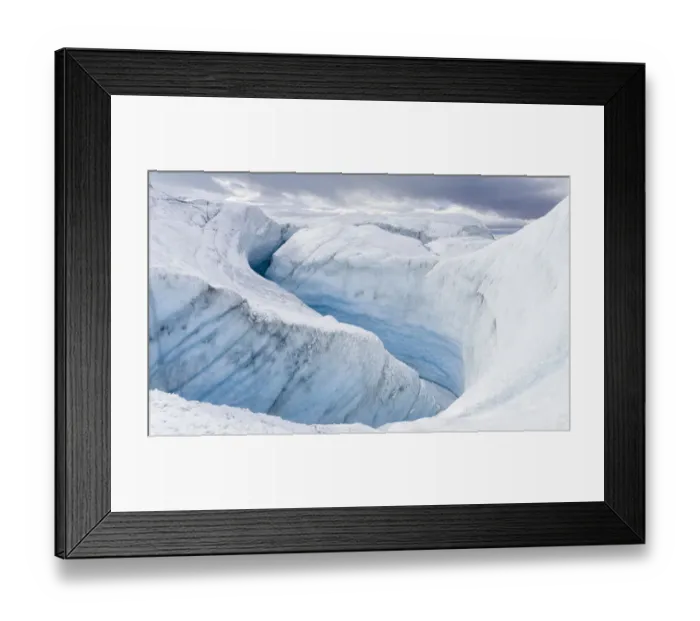 Framed Print : Landscape of Greenland Ice Sheet, Kangerlussuaq, Greenland, Denmark