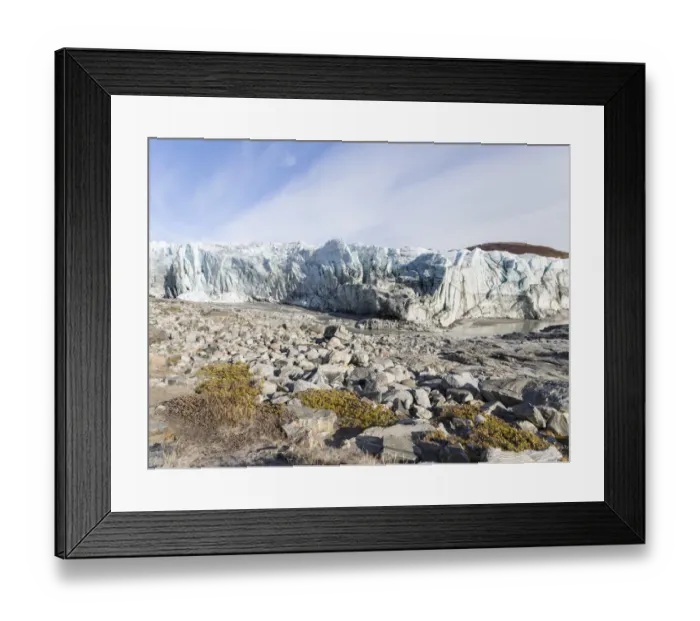 Framed Print : Russell Glacier at Greenland Ice Sheet, Kangerlussuaq, Greenland, Denmark