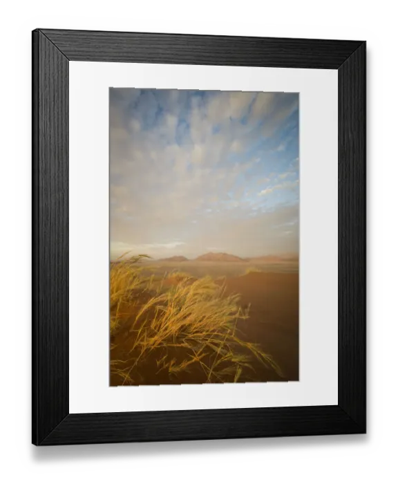 Framed Print : Scenic sunset view of desert landscape from Elim Dune, Namib-Naukluft National Park, Hardap Region, Namibia Framed Print : Scenic sunset view of desert landscape from Elim Dune, Namib-Naukluft National Park, Hardap Region, Namibia