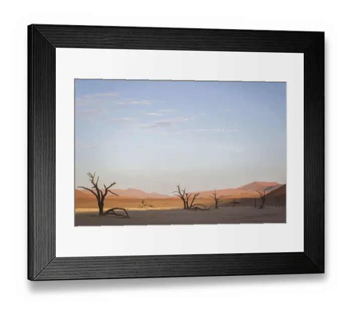 Framed Print : Scenic landscape at Deadvlei, Namib-Naukluft National Park, Hardap Region, Namibia