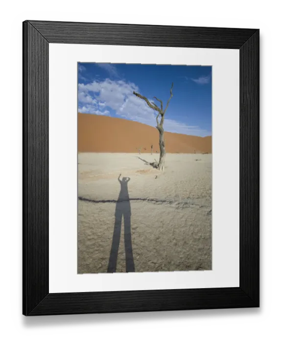 Framed Print : Waving shadow on scenic landscape at Deadvlei, Namib-Naukluft National Park, Hardap Region, Namibia Framed Print : Waving shadow on scenic landscape at Deadvlei, Namib-Naukluft National Park, Hardap Region, Namibia