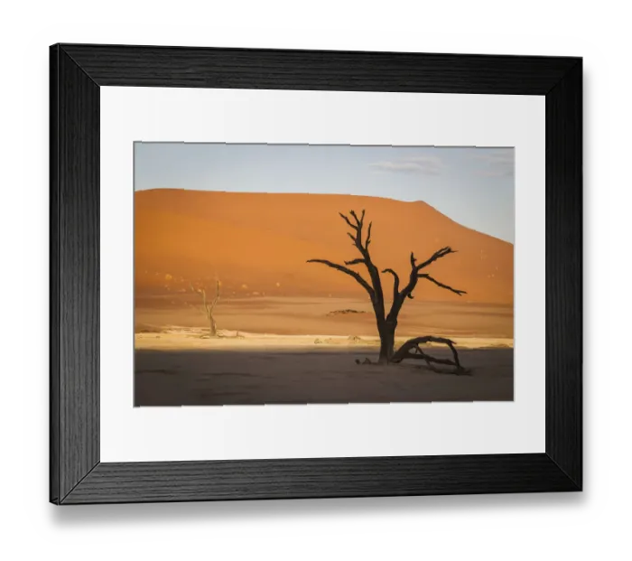 Framed Print : Scenic landscape at Deadvlei, Namib-Naukluft National Park, Hardap Region, Namibia