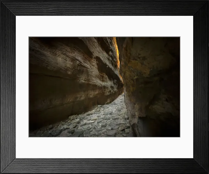 Framed Print : Scenic view of narrow section of Wolfberg Cracks, Cederberg Wilderness Area, Western Cape Province, South Africa Framed Print : Scenic view of narrow section of Wolfberg Cracks, Cederberg Wilderness Area, Western Cape Province, South Africa
