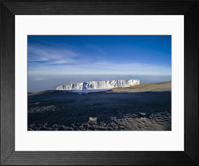 Framed Print : Scenic view of glaciers at Uhuru Peak, Kibo, Mount Kilimanjaro, Kilimanjaro Region, Tanzania Framed Print : Scenic view of glaciers at Uhuru Peak, Kibo, Mount Kilimanjaro, Kilimanjaro Region, Tanzania