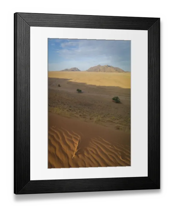 Framed Print : Scenic sunset view of desert landscape from Elim Dune, Namib-Naukluft National Park, Hardap Region, Namibia Framed Print : Scenic sunset view of desert landscape from Elim Dune, Namib-Naukluft National Park, Hardap Region, Namibia