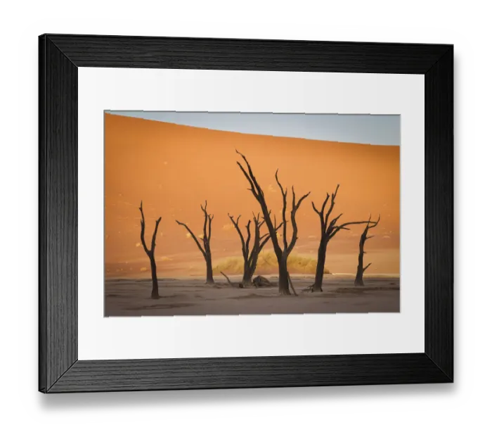 Framed Print : Scenic landscape at Deadvlei, Namib-Naukluft National Park, Hardap Region, Namibia