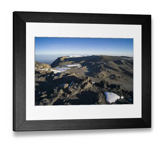 Framed Print : Scenic view of glaciers and crater at Uhuru Peak, Kibo, Mount Kilimanjaro, Kilimanjaro Region, Tanzania Framed Print : Scenic view of glaciers and crater at Uhuru Peak, Kibo, Mount Kilimanjaro, Kilimanjaro Region, Tanzania