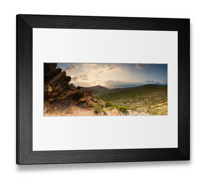 Framed Print : Scenic panoramic photo over the Breedevalley region in the Western Cape of south africa