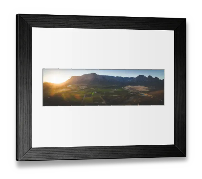 Framed Print : Aerial view over the Brandwaght valley outside Worcester in the western cape of south Africa