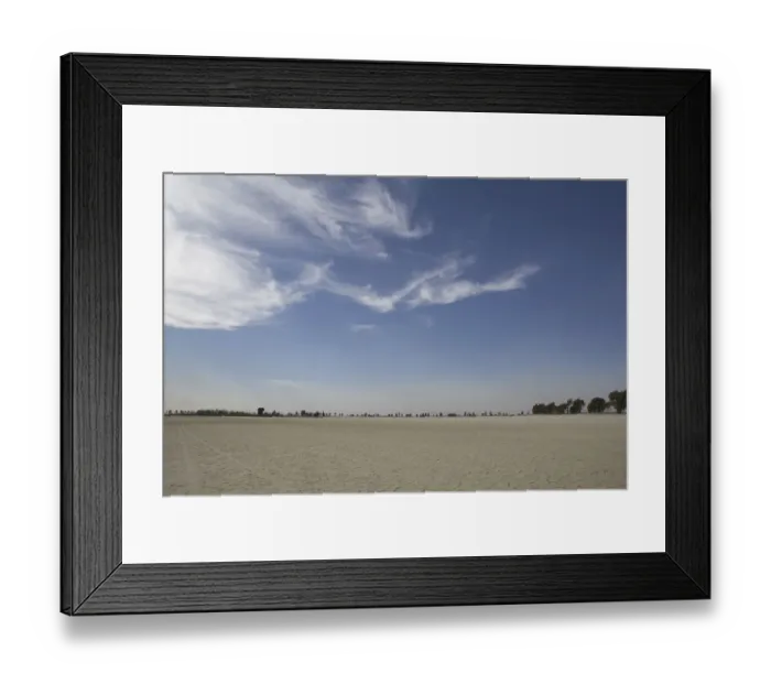 Framed Print : salt pan landscape, northern cape, south Africa