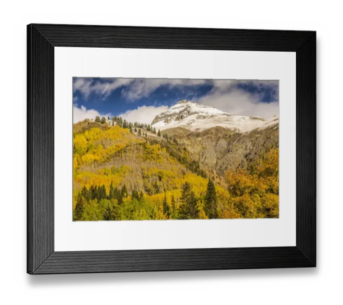 Framed Print : Mountain and forest in autumn, Red Mountain Pass, Colorado, USA Framed Print : Mountain and forest in autumn, Red Mountain Pass, Colorado, USA
