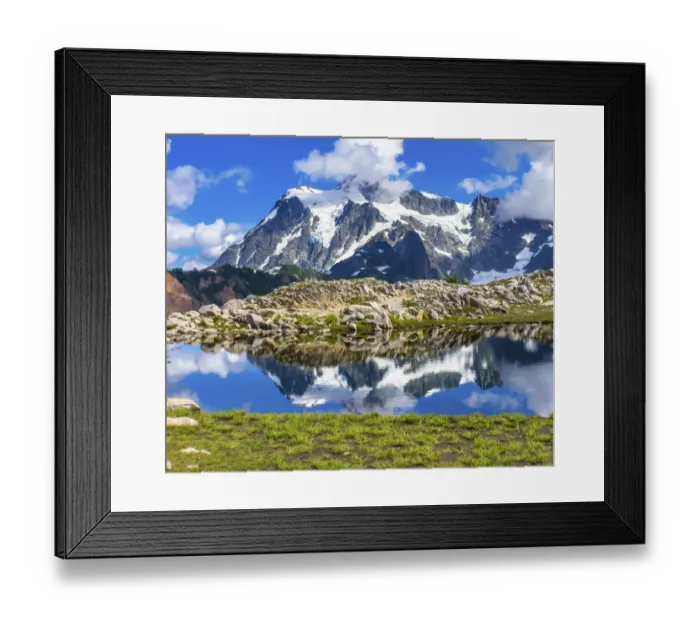 Framed Print : View of Mount Shuksan from Artist Point, Mount Baker Highway. Washington State, USA Framed Print : View of Mount Shuksan from Artist Point, Mount Baker Highway. Washington State, USA