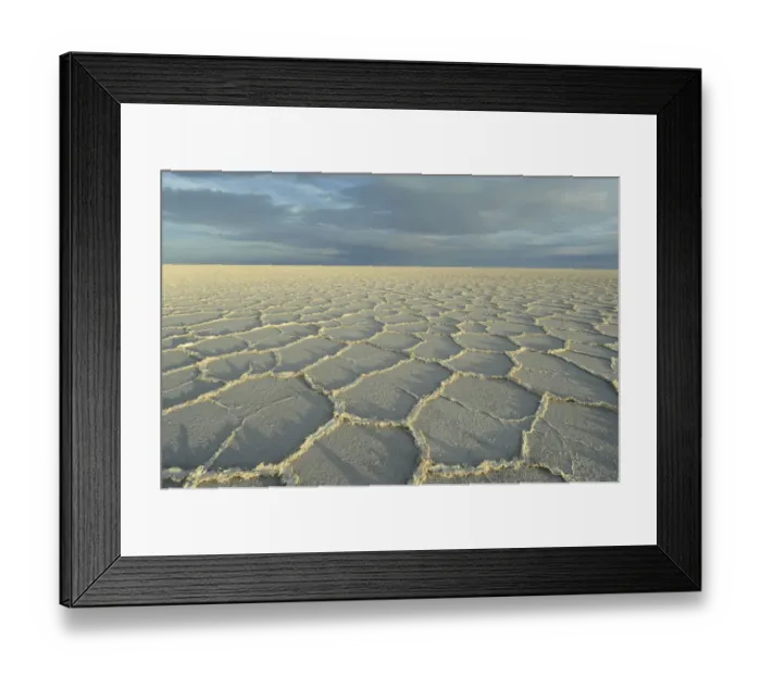 Framed Print : Landscape of Salar de Uyuni salt flag, Uyuni, Bolivia