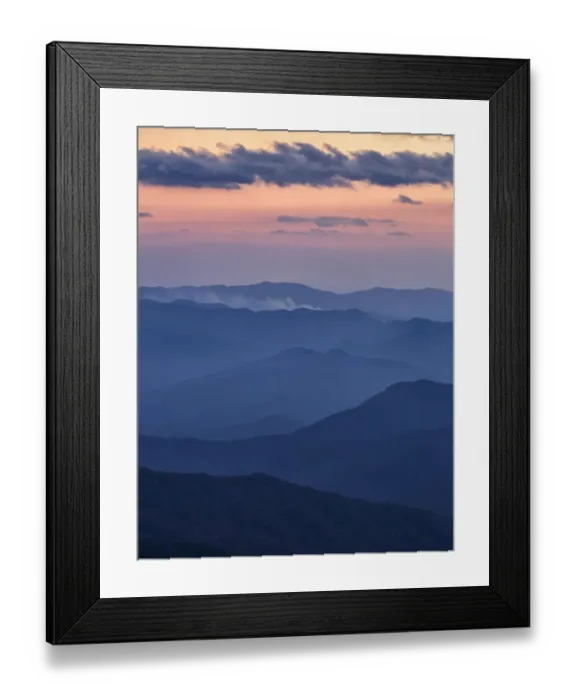 Framed Print : Autumn sunset from Clingmans Dome, Appalachian Mountains, Great Smoky Mountains National Park, North Carolina, USA Framed Print : Autumn sunset from Clingmans Dome, Appalachian Mountains, Great Smoky Mountains National Park, North Carolina, USA