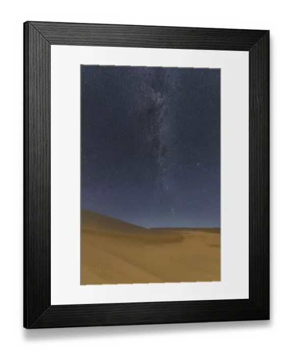 Framed Print : Milky Way and sand dunes, Great Sand Dunes National Park, Colorado, USA