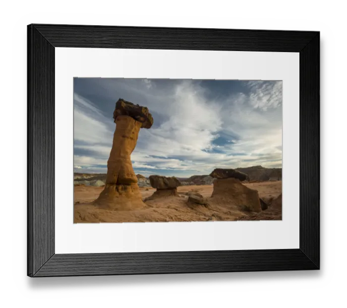 Framed Print : Hoodoo sandstone landscape, Grand Staircase-Escalante, Utah, USA Framed Print : Hoodoo sandstone landscape, Grand Staircase-Escalante, Utah, USA