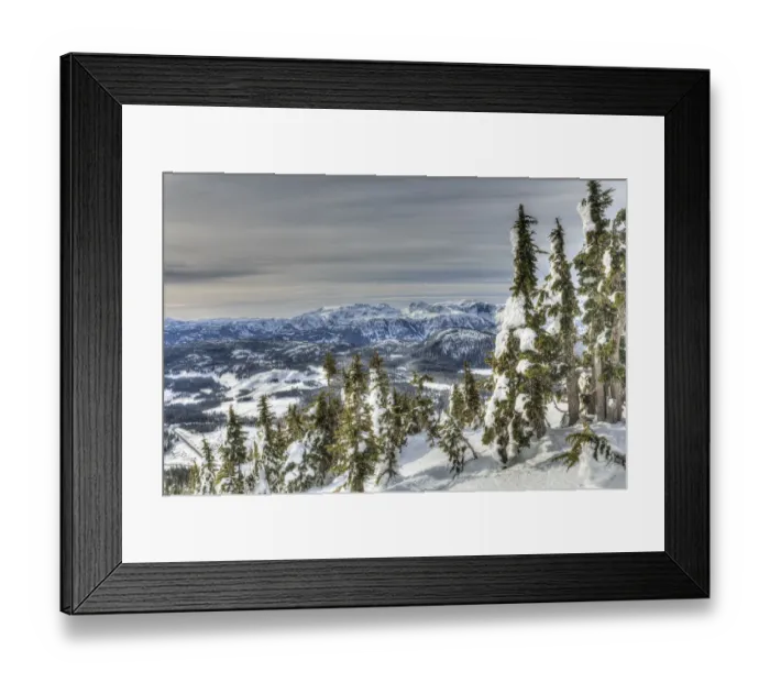 Framed Print : Mountainous landscape, Mt, Washington Ski Resort bordering Strathcona Provincial Park, Vancouver Island, British Columbia, Canada