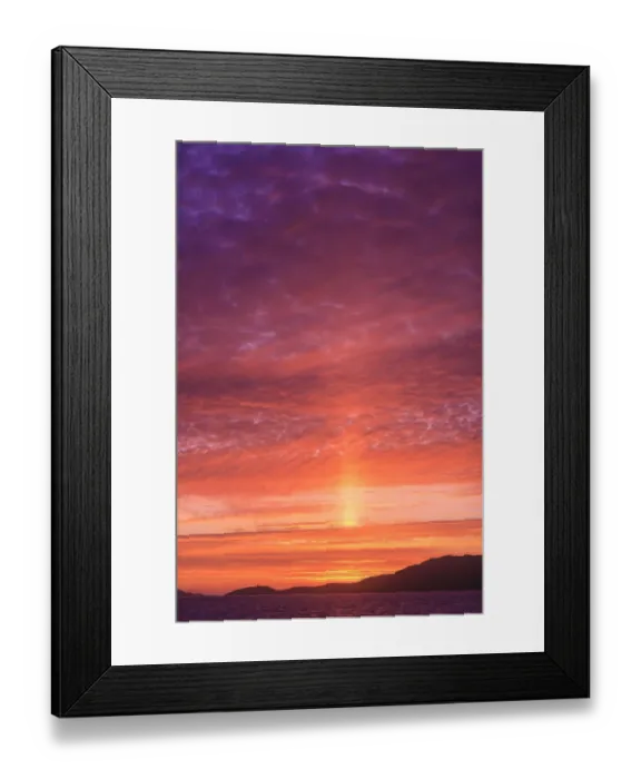 Framed Print : Vibrant summer sunset, Inside Passage North of Campbell River, Vancouver Island, Northern British Columbia, Canada Framed Print : Vibrant summer sunset, Inside Passage North of Campbell River, Vancouver Island, Northern British Columbia, Canada