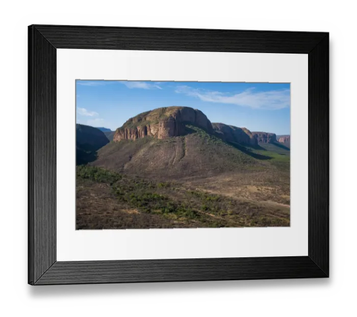 Framed Print : The Waterberg mountain range, Marataba Private Game Reserve, Limpopo, South Africa
