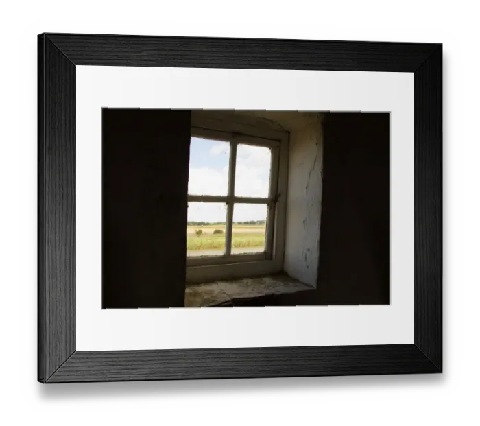 Framed Print : A window looks out from the Tracey Arms Drainage Mill over the River Bure Framed Print : A window looks out from the Tracey Arms Drainage Mill over the River Bure
