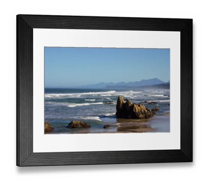 Framed Print : Foamy waves roll over the rugged rocks of Giandee Beach near to Buffalo Bay (aka Framed Print : Foamy waves roll over the rugged rocks of Giandee Beach near to Buffalo Bay (aka