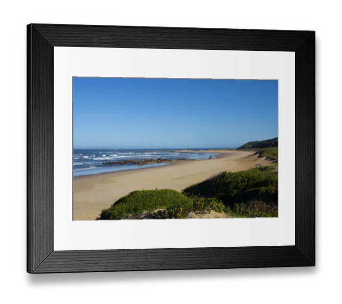 Framed Print : Foamy waves roll over rugged rocks and onto the sandy beach at Buffalo Bay (aka Buffelsbaai) Framed Print : Foamy waves roll over rugged rocks and onto the sandy beach at Buffalo Bay (aka Buffelsbaai)