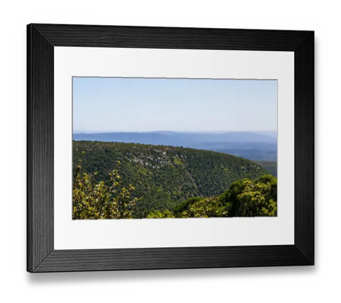 Framed Print : The rolling hills and bush near the fish river valley, which is very close to Grahamstown