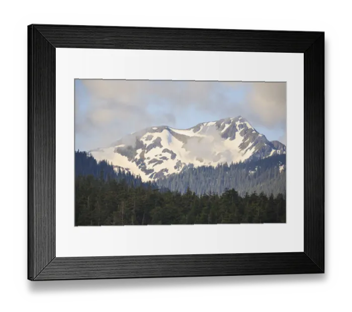 Framed Print : Mountain covered with snow, St. Lazaria Island, Baranof Island, Inside Passage, Alaska, USA Framed Print : Mountain covered with snow, St. Lazaria Island, Baranof Island, Inside Passage, Alaska, USA