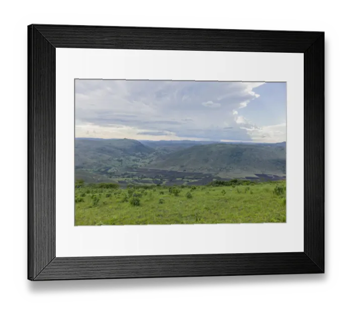 Framed Print : Scenic view of rural Zulu village in valley KwaZulu-Natal Province, South Africa Framed Print : Scenic view of rural Zulu village in valley KwaZulu-Natal Province, South Africa