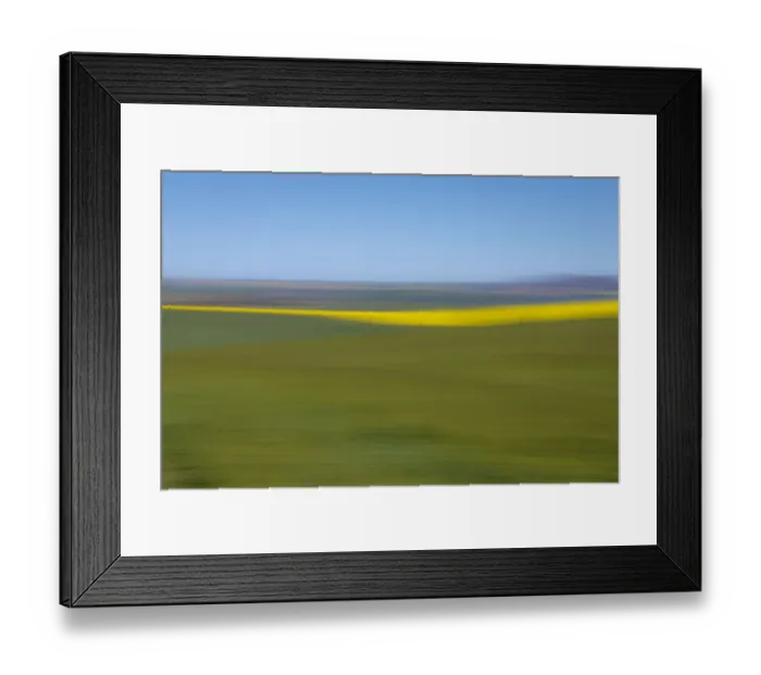 Framed Print : An artistic expression of Canola and Wheat fields in the early Spring with the bold yellow colors of canola offset by the emerald green of the wheat, Swellendam, Western Cape Province, South Africa Framed Print : An artistic expression of Canola and Wheat fields in the early Spring with the bold yellow colors of canola offset by the emerald green of the wheat, Swellendam, Western Cape Province, South Africa