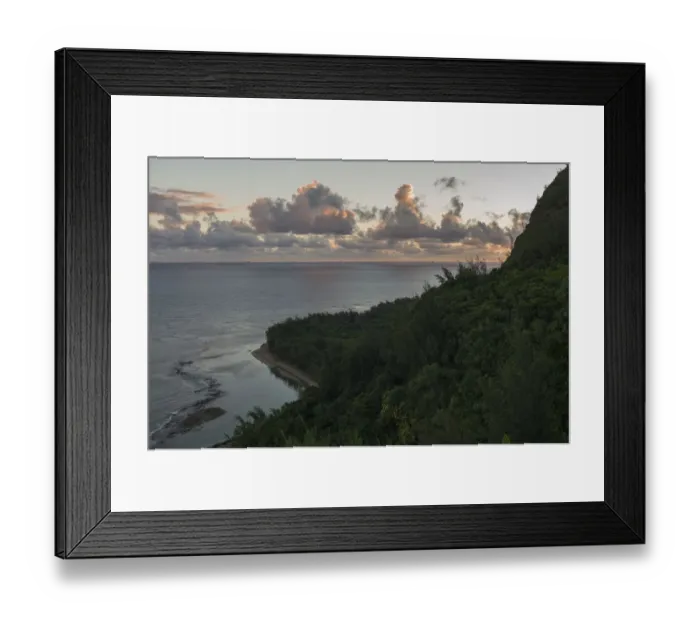 Framed Print : Stunning view along Hanakapiai portion of the Kalalau Trail, Kauai, Hawaii, USA Framed Print : Stunning view along Hanakapiai portion of the Kalalau Trail, Kauai, Hawaii, USA