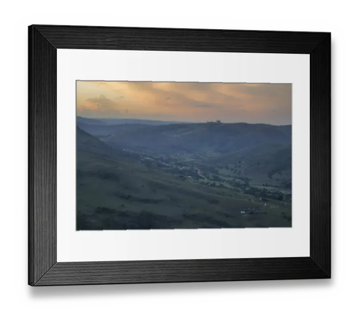 Framed Print : Scenic sunset view of Zulu village in valley KwaZulu-Natal Province, South Africa Framed Print : Scenic sunset view of Zulu village in valley KwaZulu-Natal Province, South Africa