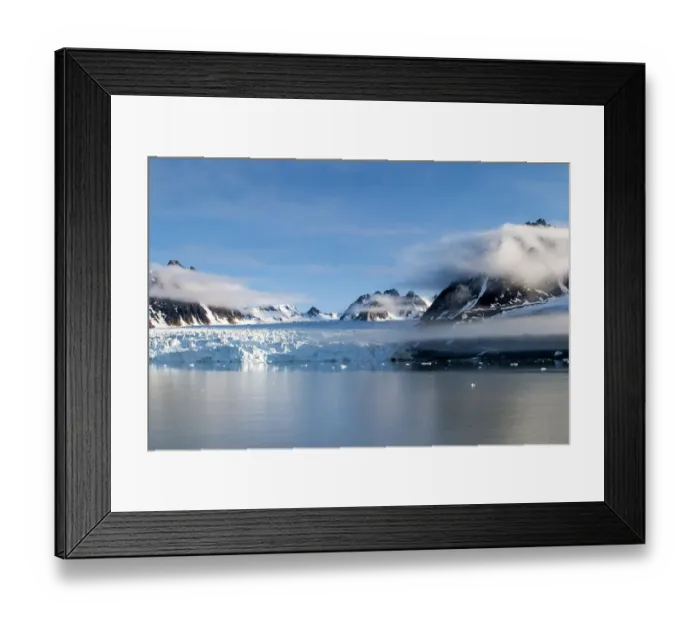Framed Print : Scenic view of Monacobreen glacier, Svalbard, Norway Framed Print : Scenic view of Monacobreen glacier, Svalbard, Norway