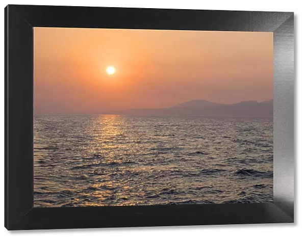 Ionian Sea at sunset, Greece