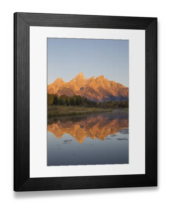 Framed Print : Sunrise at Schwabacher Landing in fall, Grand Teton National Park, Wyoming, USA Framed Print : Sunrise at Schwabacher Landing in fall, Grand Teton National Park, Wyoming, USA