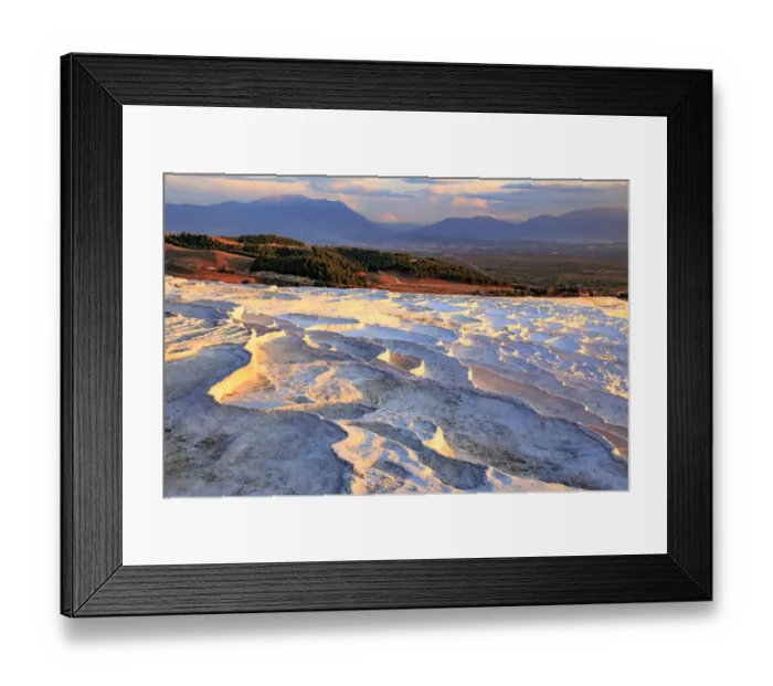 Framed Print : Cotton castle natural site of hot springs and travertines, terraces of carbonate minerals, Pamukkale, River Menderes valley, Denizli Province, Turkey Framed Print : Cotton castle natural site of hot springs and travertines, terraces of carbonate minerals, Pamukkale, River Menderes valley, Denizli Province, Turkey
