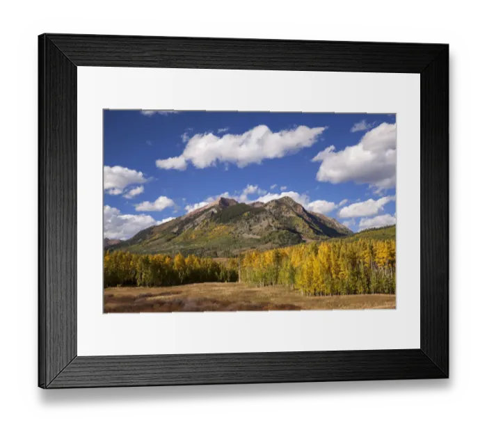Framed Print : Mountain and forest landscape in autumn, Crested Butte, Colorado, USA Framed Print : Mountain and forest landscape in autumn, Crested Butte, Colorado, USA
