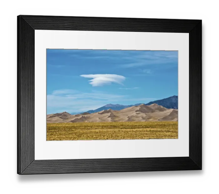Framed Print : Landscape of Great Sand Dunes National Park and Preserve, Alamosa, Colorado, USA Framed Print : Landscape of Great Sand Dunes National Park and Preserve, Alamosa, Colorado, USA