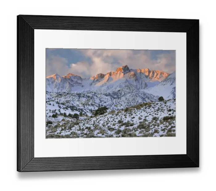 Framed Print : Sunrise on Mt. Humphreys, Sierra Nevada Mountains, California, USA Framed Print : Sunrise on Mt. Humphreys, Sierra Nevada Mountains, California, USA