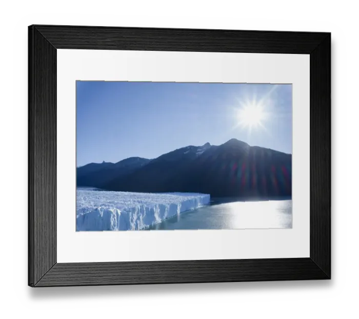 Framed Print : Large glacier in Los Glaciares National Park, Santa Cruz Province, Patagonia, Argentina