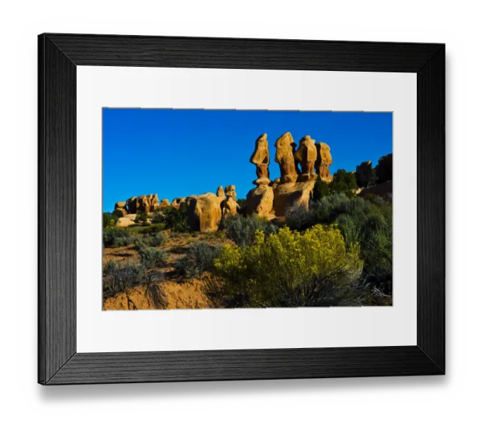 Framed Print : Hoodoos of Devils Garden, Hole in rock Road, Grand Staircase-Escalante, Utah, USA Framed Print : Hoodoos of Devils Garden, Hole in rock Road, Grand Staircase-Escalante, Utah, USA